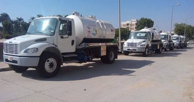 6 سيارات كسح جديدة لشركة مياه الشرب والصرف الصحى بأسيوط والوادى الجديد