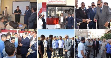 بالفيديو والصور.. جولات ميدانية للمحافظين ومديرى الأمن على المدارس.. مدير أمن شمال سيناء يوزع هدايا على طلبة العريش.. ودوريات أمنية للقضاء على التحرش.. والتحقيق مع مدير تعليم بالمحلة بسبب الإهمال