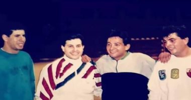 هانى شاكر ينشر صورة تجمعه بعمرو دياب وشوبير وسامح الصريطى على إنستجرام