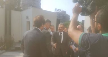 بالصور.. وصول وزير الرياضة لاتحاد الكرة لاستقبال حياتو