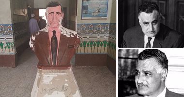 قبل يومين من ذكرى رحيله.. تشويه تمثال الزعيم جمال عبد الناصر فى مدرسة بالمنيا.. ملامح غير واضحة وألوان باهتة.. مواطنون: إهانة للتاريخ ورموز الوطن.. ووكيل وزارة التعليم: مجرد شروخ ولجنة لإعادة ترميمه