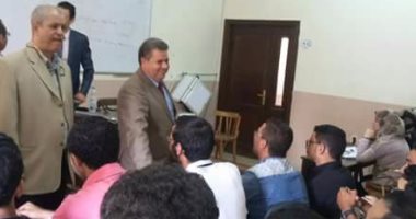رئيس جامعة بنها يتفقد كلية الهندسة بشبرا