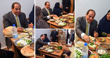 كواليس لقاء الرئيس بأسرة "غيط العنب".. مصادر: اللقاء جاء عفويا بعد طلب 3 أسر مقابلته.. الإفطار أعدته صاحبة المنزل والرئاسة لم تتدخل فيه.. والحاجة نادية: "قسمت الرغيف معاه وقولتله خد بالك من الغلابة"