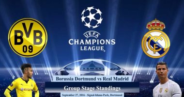 انطلاق المواجهة النارية بين ريال مدريد ودورتموند بدورى الأبطال