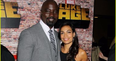 بالصور.. "روزاريو دوسن" و"مايك كولتر" فى العرض الأول لمسلسل Luke Cage