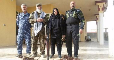 بالصور.. أم هنادى مقاتلة عراقية تقود كتيبة مكونة من 70 رجلا ضد "داعش"