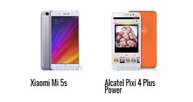 بالمواصفات.. أبرز الفروق بين هاتفى Pixi 4 Plus Power وXiaomi Mi 5s