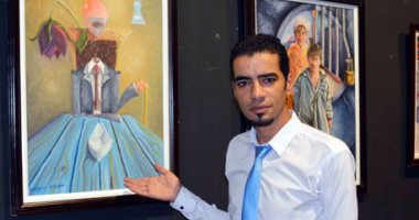 بالصور.. اختتام معرض "تصوير زيتى" للفنان مصطفى السيد بساقية الصاوى