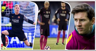 بالفيديو.. قلق بين جماهير برشلونة بعد السقوط أمام سيلتا فيجو.. البارسا يخسر 8 نقاط فى 7 جولات ويحقق أسوأ انطلاق بالليجا منذ 11 عاما.. الصحافة الكتالونية تهاجم تير شتيجن.. وعودة ميسي تعطى الأمل
