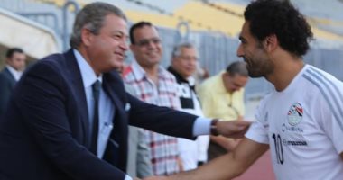 وزير الرياضة يحضر التدريب الأخير للمنتخب اليوم