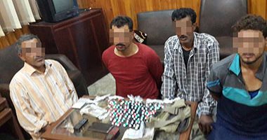 سقوط تشكيل عصابى قبل ترويجه كمية من الهيروين والعقاقير المخدرة بالشرقية