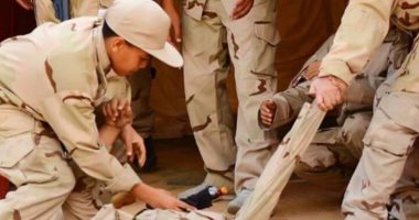 صحافة المواطن: بالصور.. طلاب مدرسة بطنطا يقدمون عرضا ومحاكاة لحرب أكتوبر