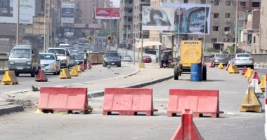 كثافات مرورية أعلى محور 26 يوليو بسبب أعمال التوسعة والتطوير
