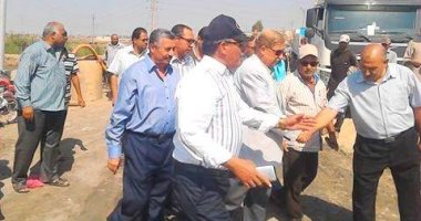 محافظ الإسماعيلية يتابع أعمال إصلاح خط الـ 800 لمياه الشرب بالتل الكبير 
