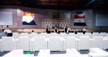 أول صور لقاعة احتفالات البرلمان بمرور 150 عاما على الحياة النيابية المصرية