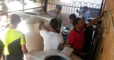 بالصور.. مهندس يتبرع بمحطة تنقية مياه لمدرسة اللاعب محمد صلاح فى الغربية