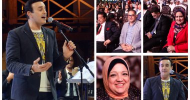 صابر الرباعى يتألق فى حفل ذكرى نصر أكتوبر بشرم الشيخ بحضور النواب