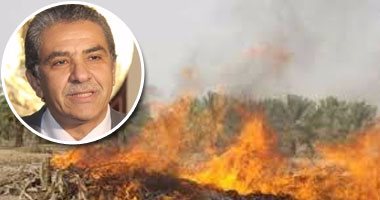 البيئة: السيطرة على حريق ب30 فدان للمخلفات الزراعية بدمنهور