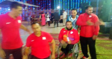  بالصور.. وصول أبطال البارلمبية لحفل تكريم الشباب والرياضة بالغربية