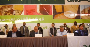  بالصور.. أبو هشيمة بعزبة النصارى:هنبنى بلدنا وأتمنى مساعدة المجتمع المدنى