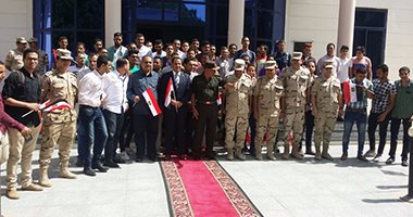 طلاب جامعة أسيوط فى زيارة للمنطقة الجنوبية العسكرية