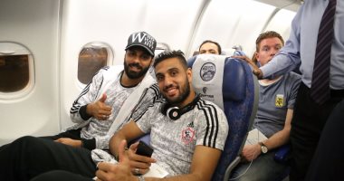 بالفيديو.. لاعبو الزمالك فى الطائرة المتجهة لجنوب إفريقيا