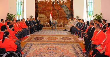 بالفيديو والصور.. السيسي يكرم أبطال مصر فى دورة الألعاب الأوليمبية والبارالمبية