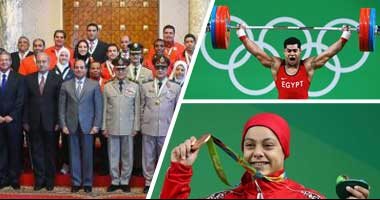 مطالب أبطال الأولمبياد فى تكريم الاتحادية.. الديب يطلب رتبة عسكرية.. زيادة المعاش الشهرى.. ارتفاع نسبة العمل لذوى الاحتياجات.. الدسوقى يتبرع بـ10% لصندوق تحيا مصر .. والرئيس يوجه بحل مشكلة سارة سمير