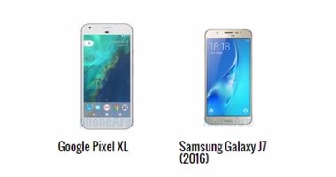 بالمواصفات.. أبرز الفروق بين Google Pixel XL وجلاكسى J7 إصدار 2016