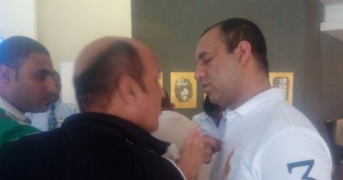 بالصور ..أحمد مرتضى يزور البعثة الإعلامية فور الوصول لجنوب أفريقيا