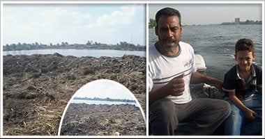 بالصور.. التعدى على 4 أفدنة من فرع رشيد بنهر النيل فى كفر الشيخ.. شركة مكلفة بالتطهير تردم بمعداتها المساحة.. والمتحدث باسم الصيادين فى دسوق: لن نصمت تجاه الظلم