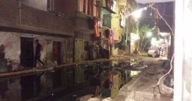 شكوى من انتشار مياه المجارى بشارع أبو بكر الصديق فى عزبة النخل