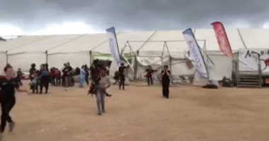 انهيار سرادق بسبب سوء الأحوال الجوية وإصابة ٢٣ شخصا فى كورسيكا الفرنسية