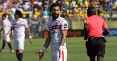  باسم مرسى يدخل فى مشادة مع أحد مشجعى الزمالك