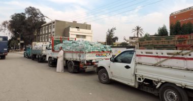 بالصور .. ضبط 15 طن سكر وزيت مدعم قبل بيعهم بالسوق السوداء فى الفيوم
