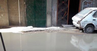 شكوى من طفح مياه المجارى بشارع "النوار" فى عزبة النخل
