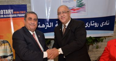 روتارى الإسكندرية يستضيف نائب رئيس جمعية رجال الأعمال لتطوير "غيط العنب"