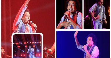 بالفيديو والصور.. محمد منير يتألق فى حفل "جامعة مصر".. يبدأ الغناء بـ"هيلا هيلا" ويختتم بـ"حدوتة مصرية".. الكينج يؤكد: "أنا بغنى بإرادتى مش بتوجيه من حد".. ويعلق على أزمة السكر "باب الحكومة مسكر وحبسونى وحبسوه"