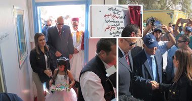 بالفيديو والصور.. تفاصيل افتتاح أول مركز للأطراف الصناعية بمرسى مطروح.. وزيرة التعاون الدولى تسلم الأهالى مشروعات بقيمة مليون دولار ومنحة بـ500 ألف جنيه وصكوك 20 بئرا لصالح 20 أسرة من ضحايا الألغام