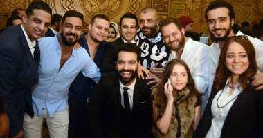 بالصور.. هيثم نبيل يعقد قرانه على رانيا نجيب فى حضور نجوم الفن