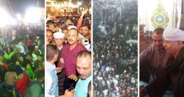 بالصور.. ياسين التهامى يشعل الساحة الأحمدية بمدح آل البيت فى ختام مولد السيد البدوى.. مريدو الشيخ يسجلون المديح.. والعناية الإلهية تنقذ فرقته من الموت.. والآلاف يغلقون الساحة لمتابعة الإنشاد