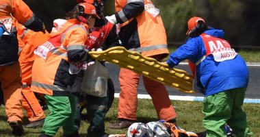 بالفيديو.. حادث مروع لبطل العالم فى الدراجات النارية 