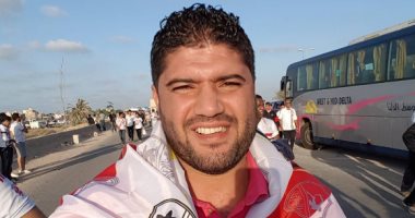 يامن بن ذكرى ينشر صورة له أثناء توجهه إلى ستاد برج العرب 