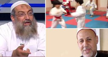 فتنة "بوس" الرجل لصاحبه عند السلام.. برهامى: تقبيل الرجل لصديقه وانحناء الأطفال بالكاراتيه "غير جائز".. ورئيس لجنة الفتوى السابق: فتوى صحيحة.. وداعية أزهرى: مخطىء والسلفيون يمررون النص على ظاهره