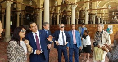 بالصور.. وفد من مجلس الشيوخ الفرنسى يلتقى وزير الأوقاف المصرى