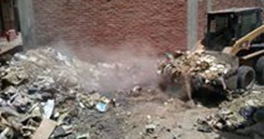 بالصور .. حملة نظافة بقرية كفر المياسرة بدمياط