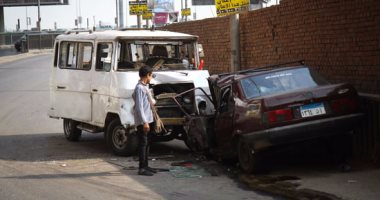 مصرع شخص وإصابة 3 آخرين بحادث تصادم بشبين القناطر