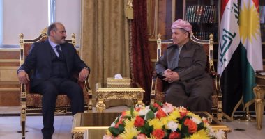 أحمد الجربا يبحث مع البارزانى تطورات الأوضاع فى سوريا