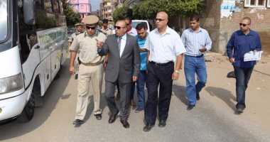 محافظ المنوفية يتفقد مقترح إنشاء كوبرى للنقل الثقيل بحى شرق