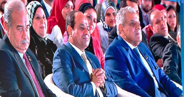 بالصور.. الرئيس السيسي: نحتاج لوضع آليات مناسبة لدعم قدرات الشباب